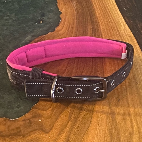 NWOT Black Rhino dog collar. Size Medium. Black and Pink color. - Picture 5 of 9